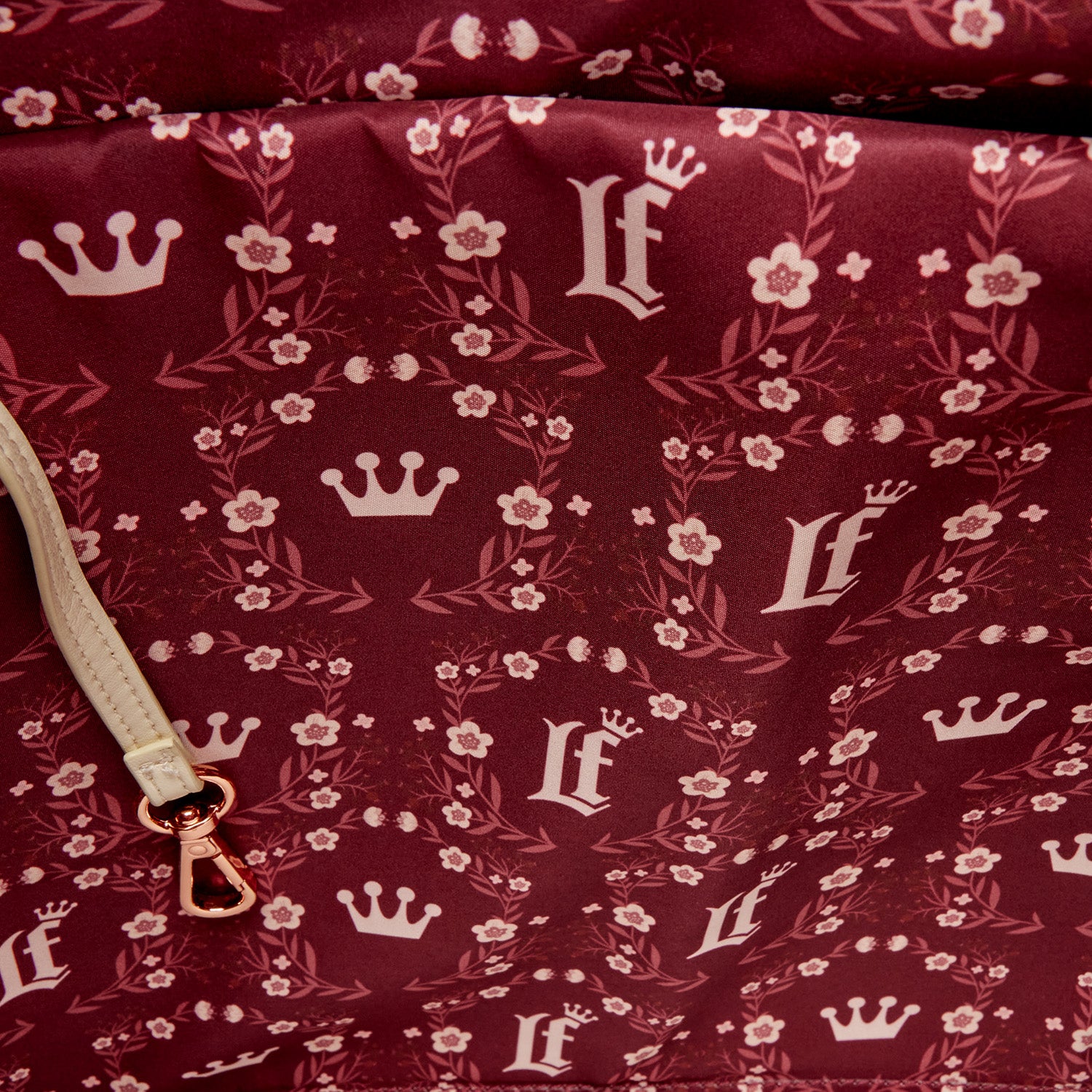 CREAM & RED - Floral - Convertible Tote Bag Loungefly