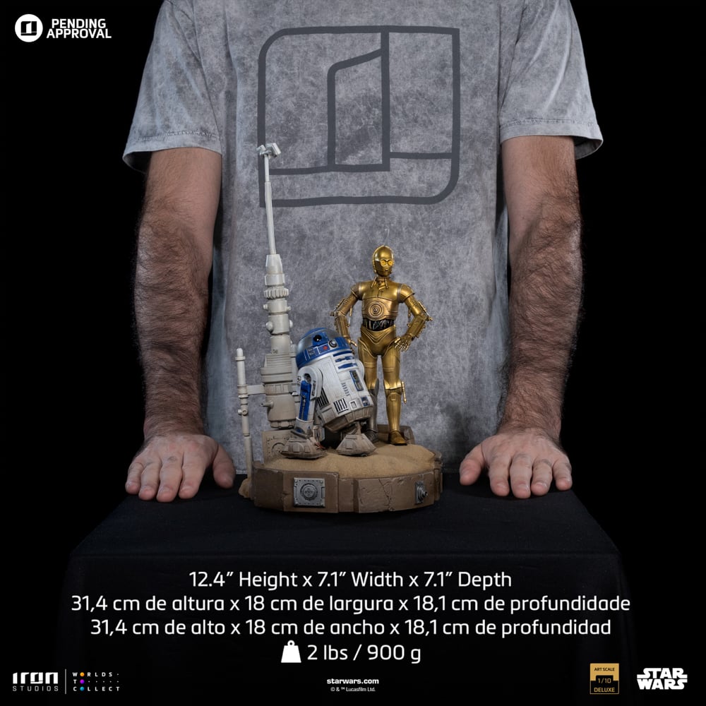 STAR WARS - C3PO & R2D2 - Statue Art Scale Deluxe 1/10 31.4cm