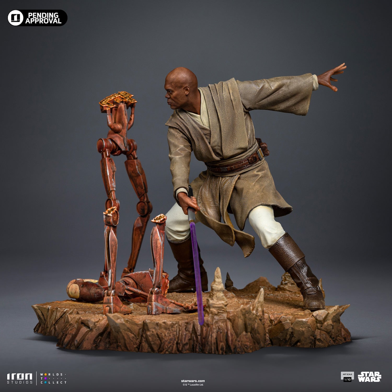 STAR WARS - Mace Windu - Statue Art Scale 1/10 17.85cm