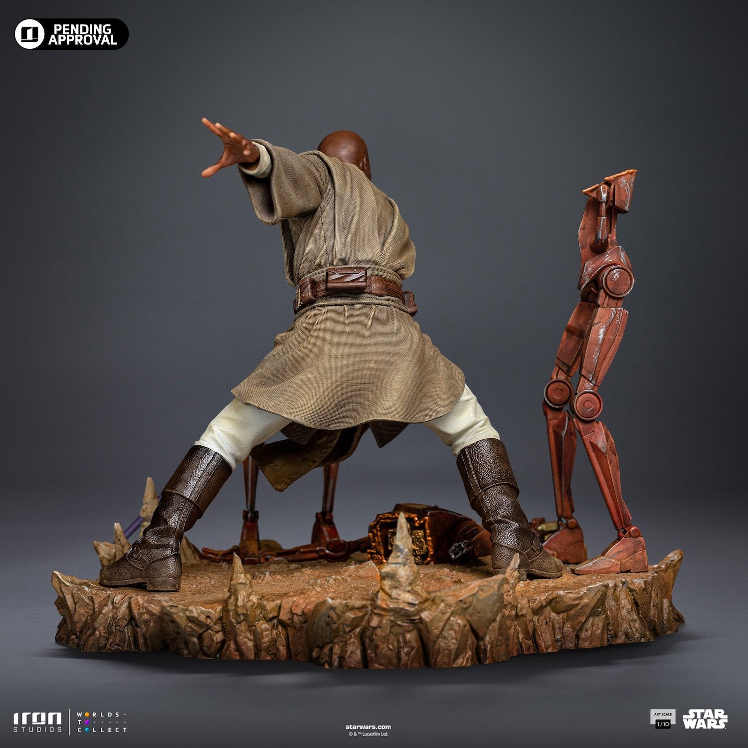 STAR WARS - Mace Windu - Statuette Art Scale 1/10 17.85cm