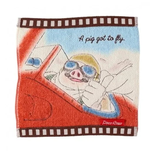 PORCO ROSSO - Cellulo Marco Hydravion - Mini Towel 25x25cm