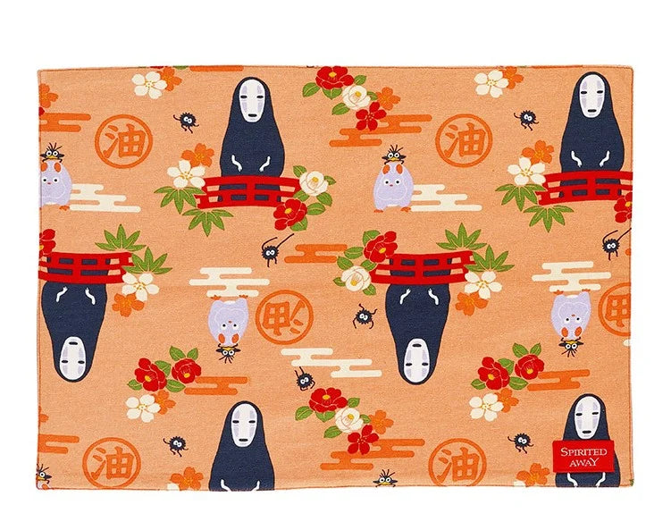 SPIRITED AWAY - No Face & Flowers - Natsu Lunch Mat 48x35cm