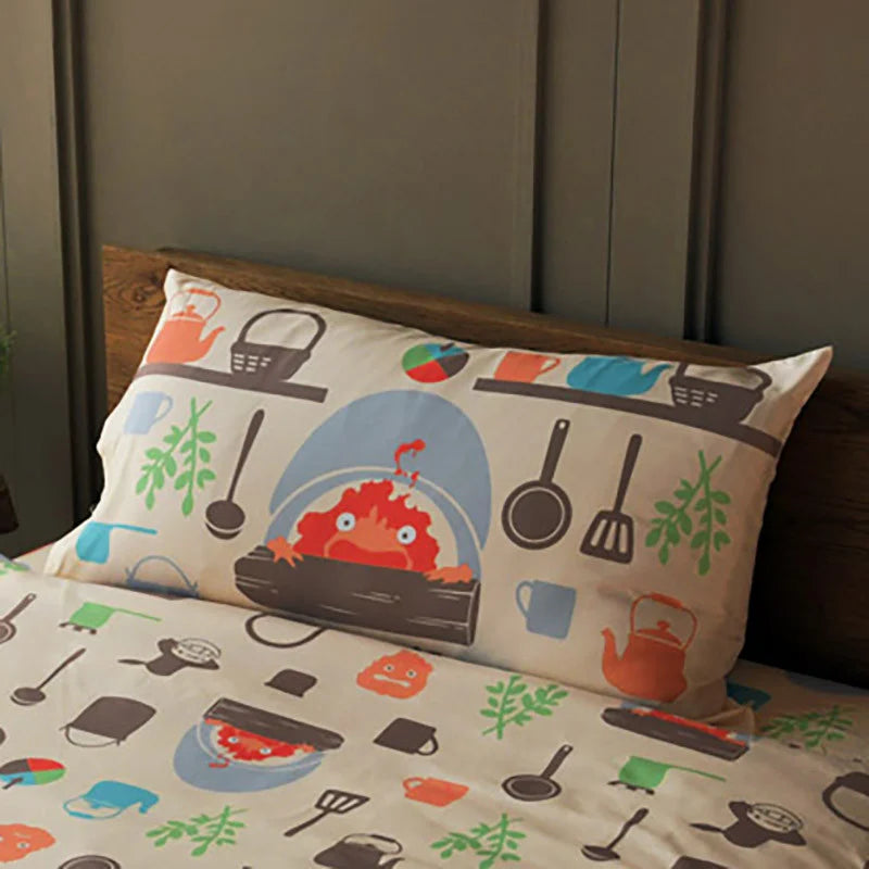 HOWL'S MOVING CASTLE - Calcifer - Natsu Cushion Cover 45x45cm