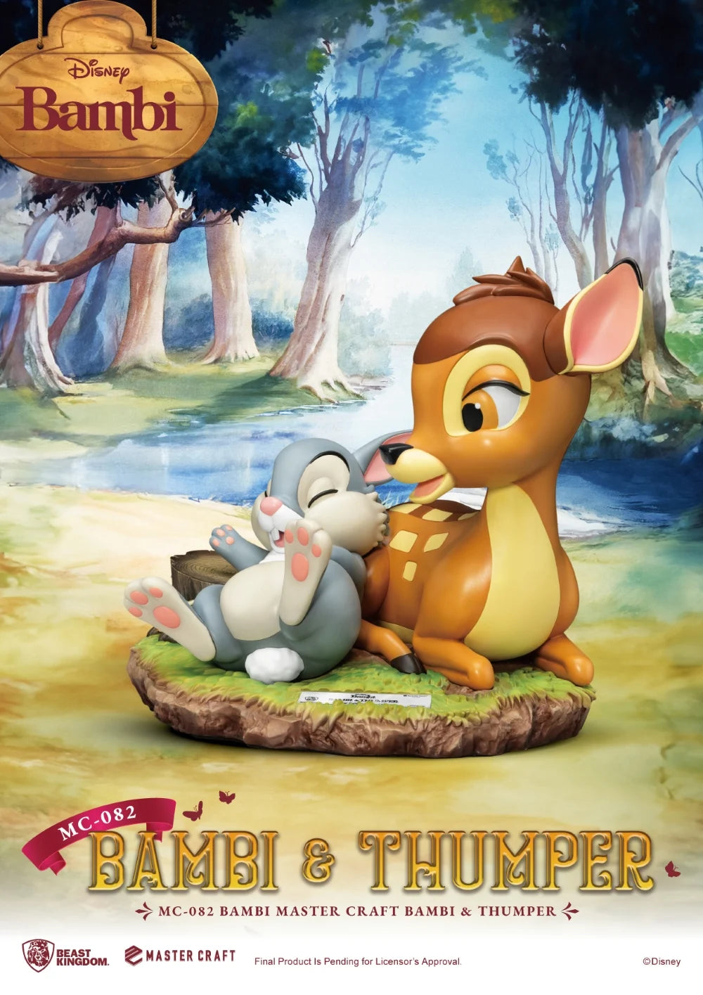 BAMBI - Bambi & Thumper - Statue Master Craft 26.5cm