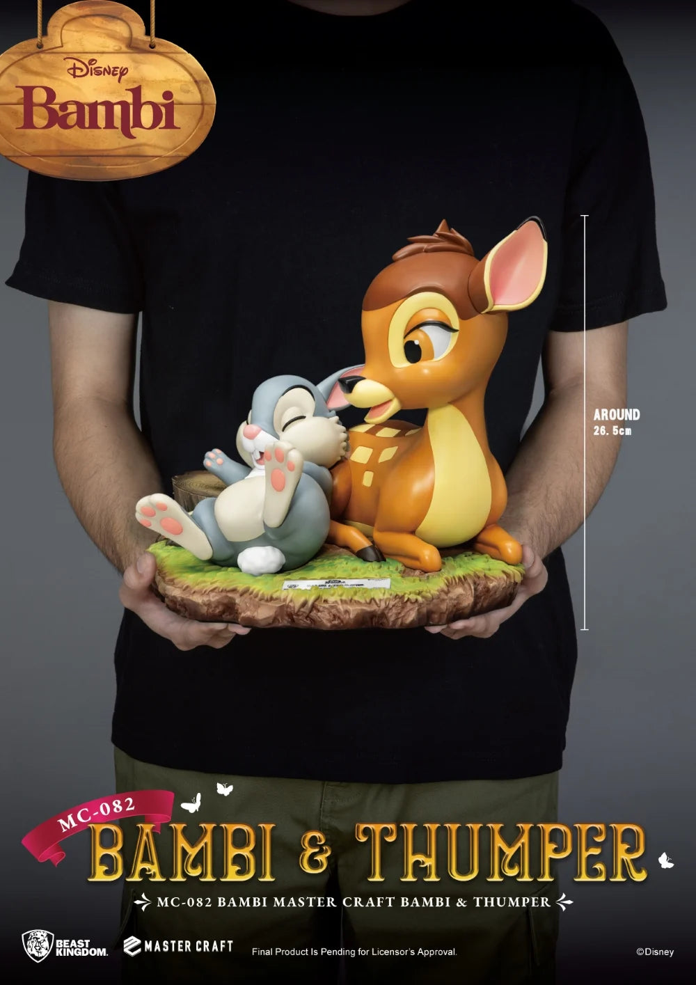 BAMBI - Bambi & Thumper - Statue Master Craft 26.5cm