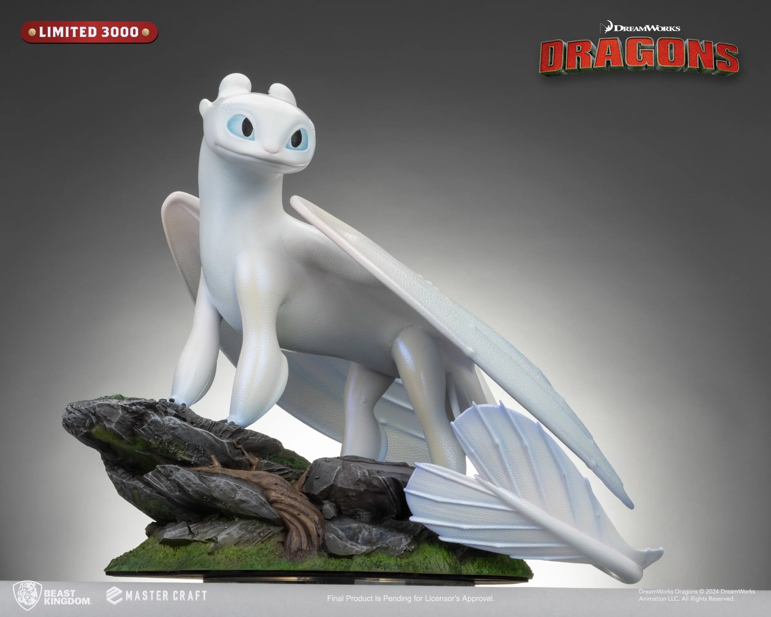 HOW TO TRAIN YOUR DRAGON 3 - Light Fury - Statue Master Craft 29cm