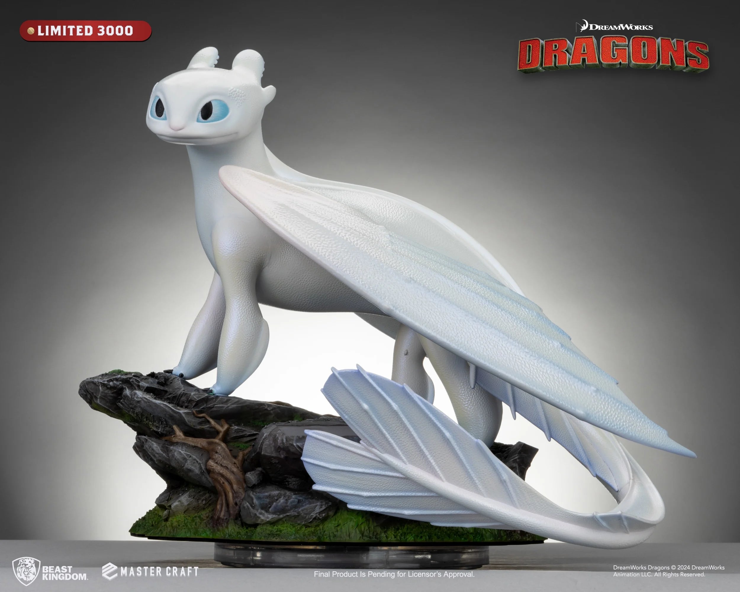 HOW TO TRAIN YOUR DRAGON 3 - Light Fury - Statue Master Craft 29cm