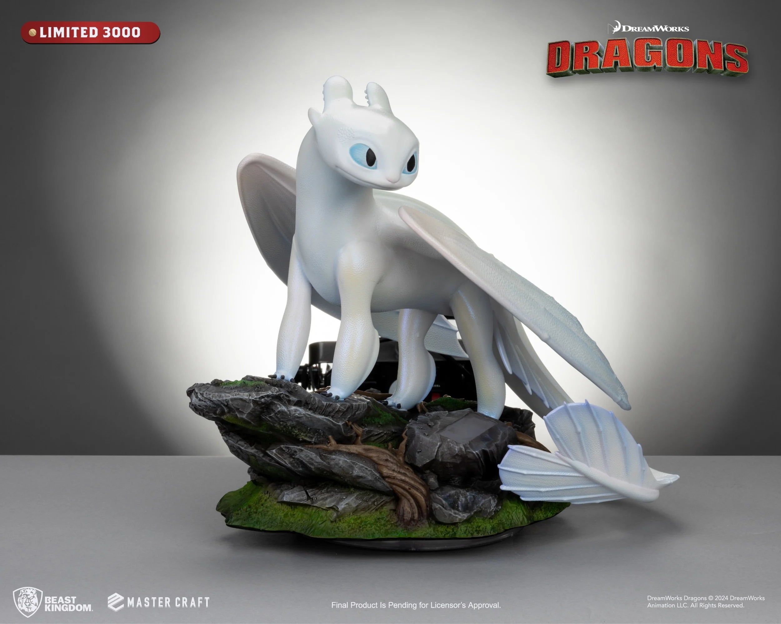 HOW TO TRAIN YOUR DRAGON 3 - Light Fury - Statue Master Craft 29cm