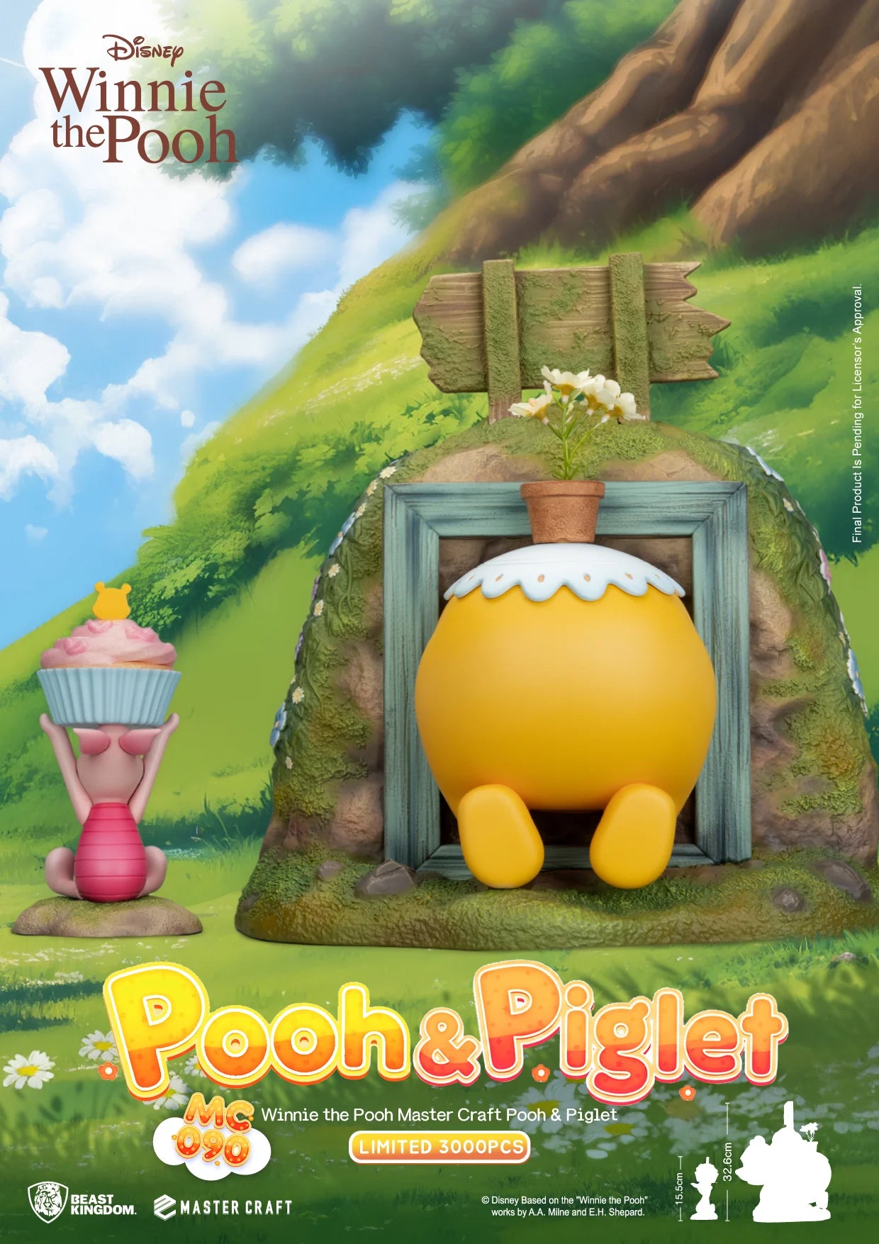 WINNIE THE POOH - Winnie & Pigglet - Statue Master Craft 32.6cm