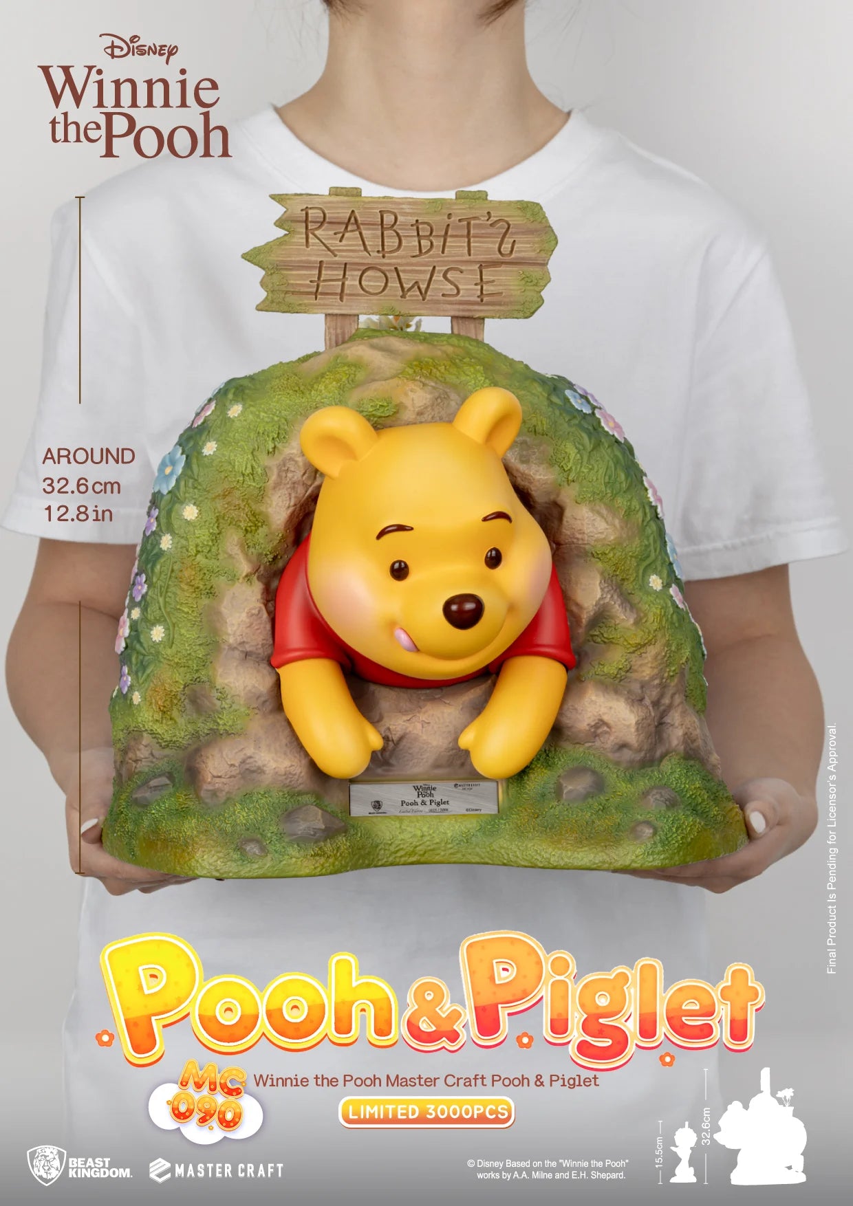 WINNIE THE POOH - Winnie & Pigglet - Statue Master Craft 32.6cm