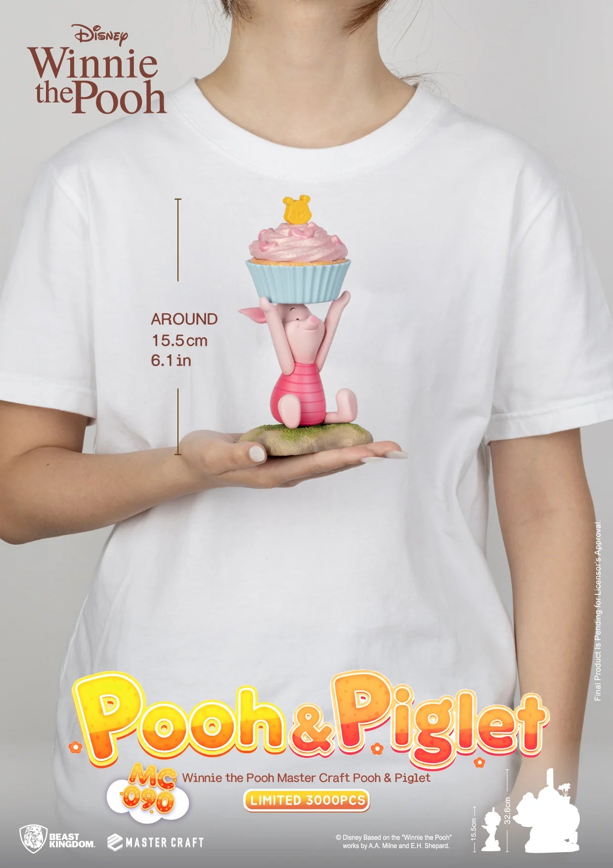 WINNIE THE POOH - Winnie & Pigglet - Statue Master Craft 32.6cm