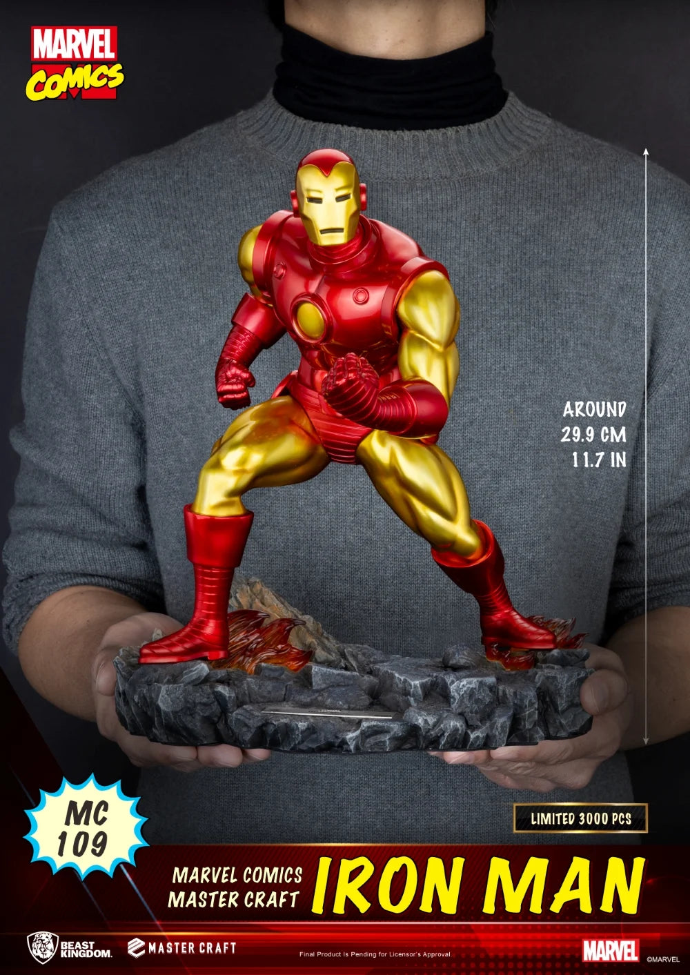 MARVEL - Iron Man "Comics" - Statue Master Craft 29.9cm