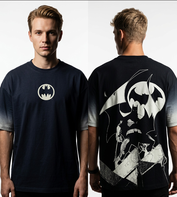 DC - Batsignal in the dark - Oversize T-Shirt Men (S)