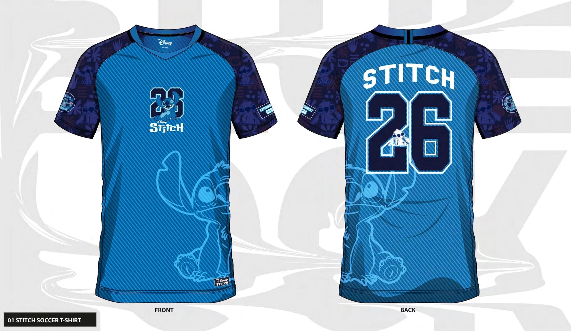 DISNEY - Stitch 26 - Soccer Jersey Men (XL)
