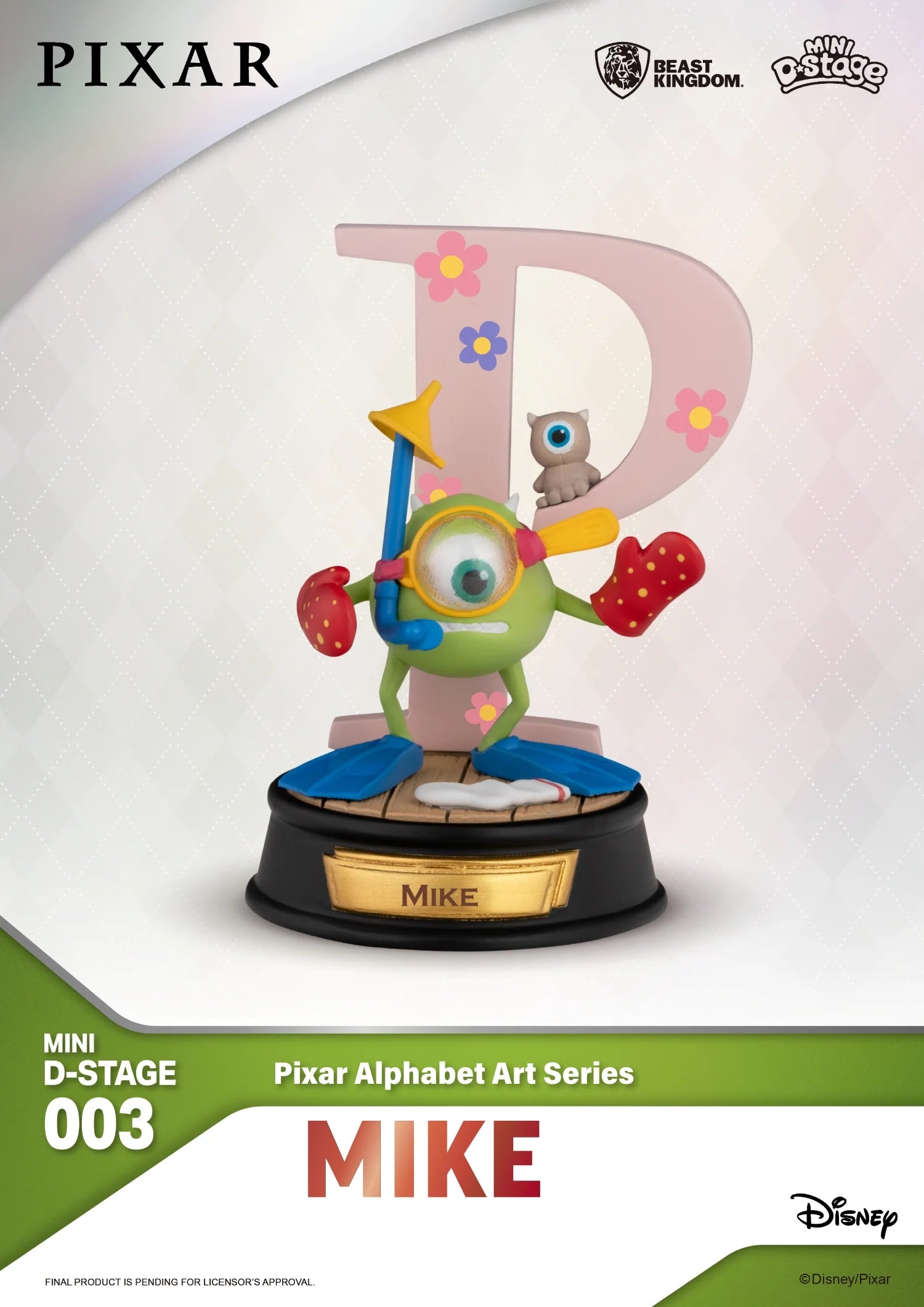 DISNEY 100TH - Pixar Alphabet Art - Pack 6 Diorama Stage 10cm