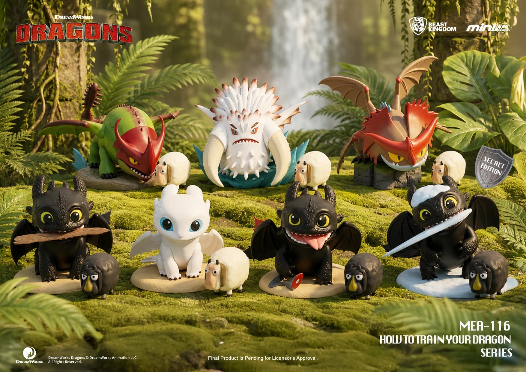 HOW TO TRAIN YOUR DRAGON - 6 Figure set 8.9cm