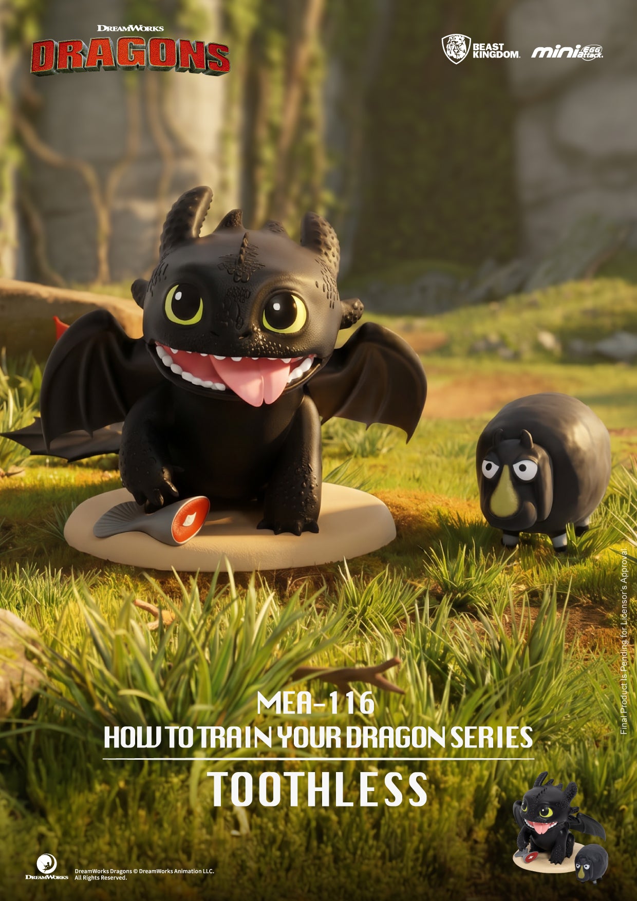 HOW TO TRAIN YOUR DRAGON - 6 Figure set 8.9cm