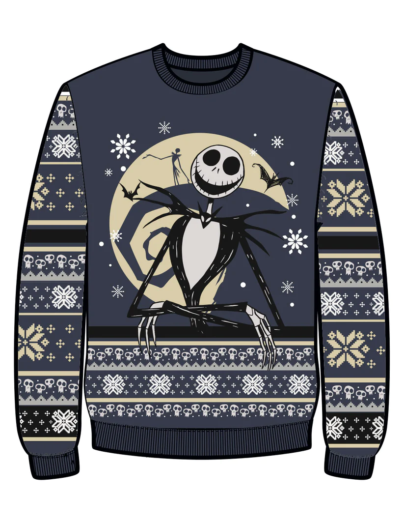 NIGHTMARE BEFORE CHRISTMAS - Jack - Men Christmas Sweaters (XL)