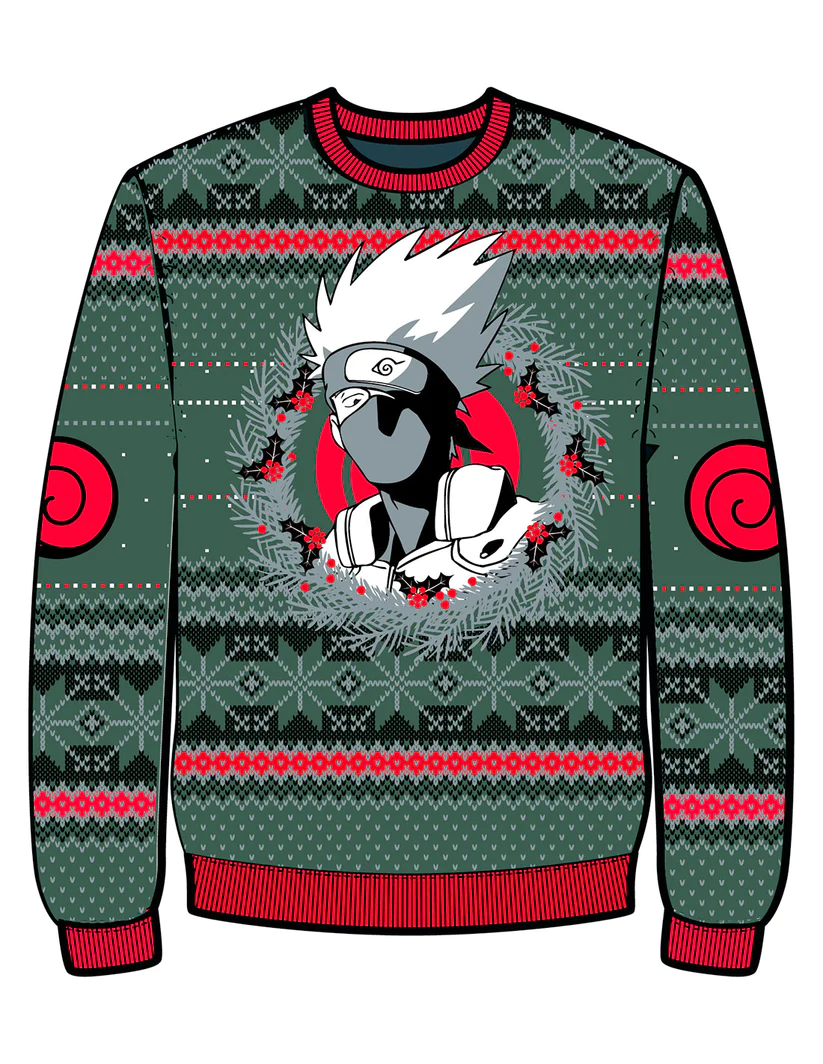 NARUTO - Kakashi - Men Christmas Sweaters (M)