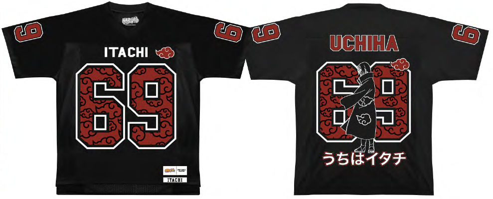 NARUTO - Itachi Akatsuki - T-Shirt Sports US Replica unisex (XL)