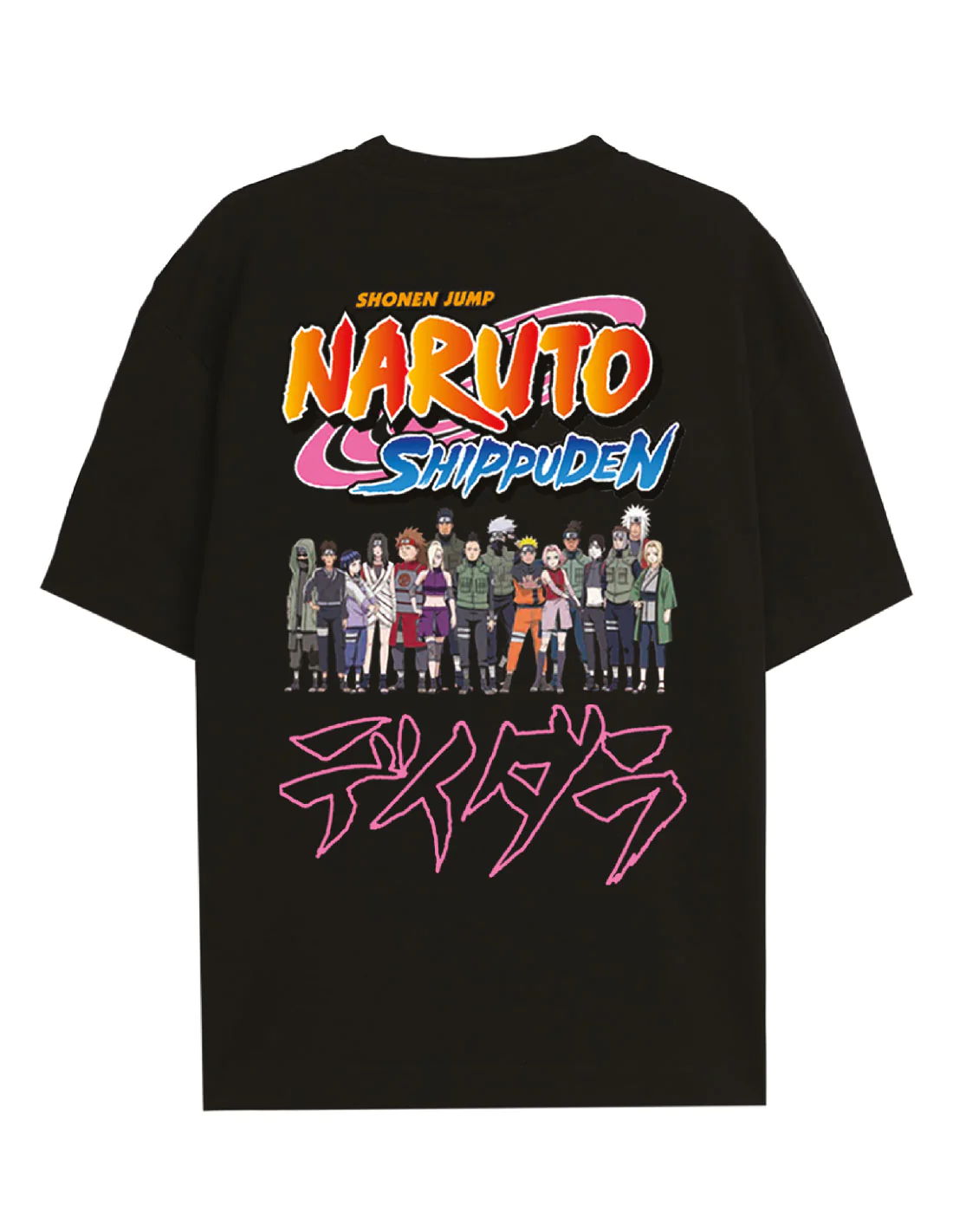 NARUTO SHIPPUDEN - Characters Konoha - T-Shirt Oversize Men (M)