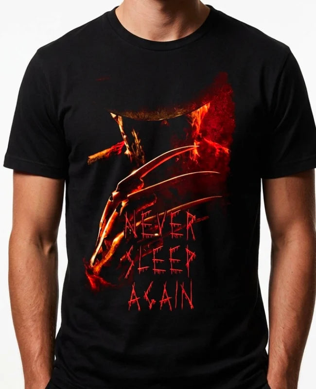 A NIGHTMARE ON ELM STREET - T-Shirt Never Sleep Again (M)