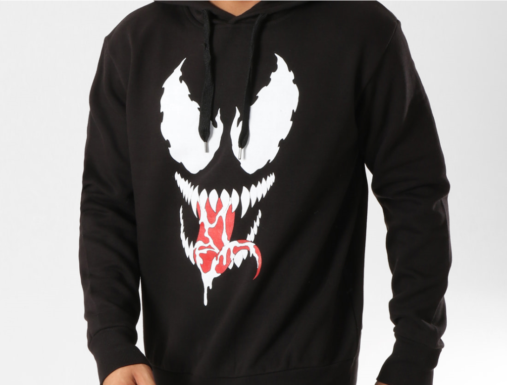 MARVEL - Dark Venom Face - Men Sweat-Shirt (L)