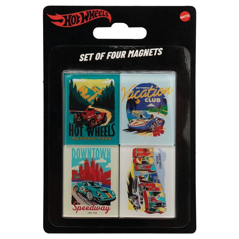 HOT WHEELS - Location - Set of 4 magnets