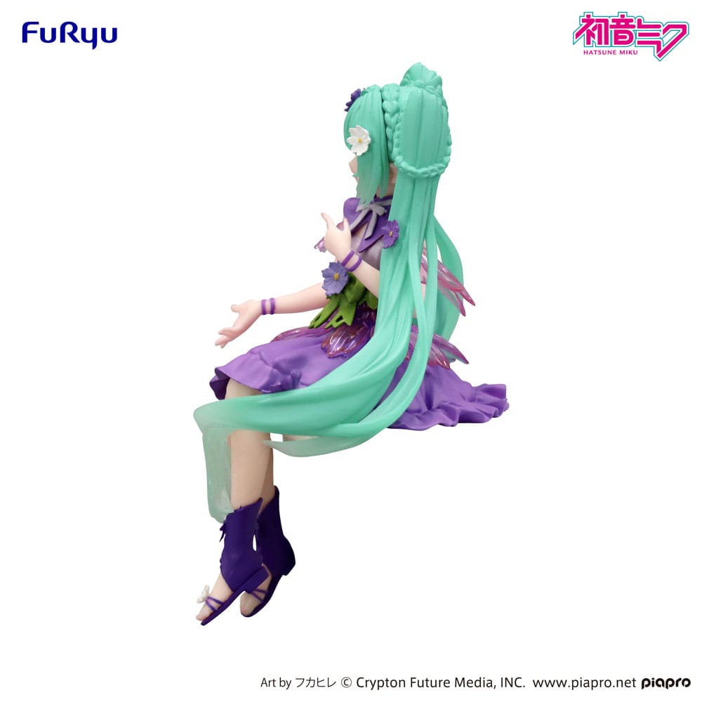 HATSUNE MIKU - Flower Fairy Cosmos Purple - Statue Noodle Stopper14cm