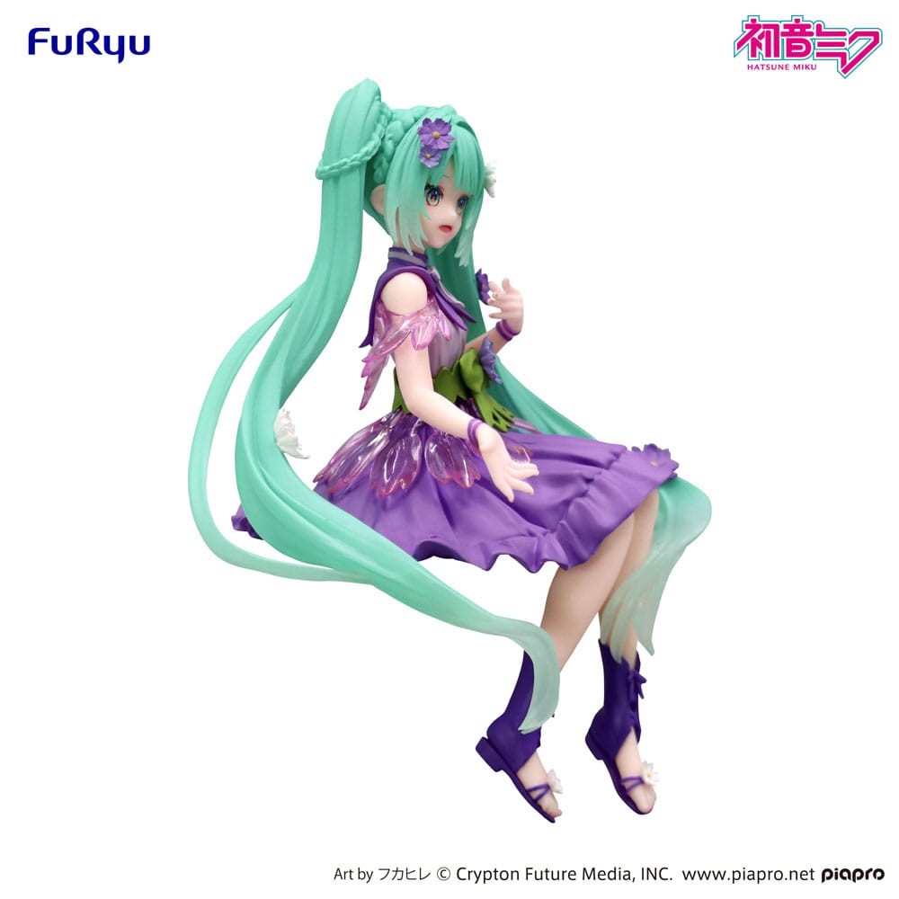 HATSUNE MIKU - Flower Fairy Cosmos Purple - Statue Noodle Stopper14cm