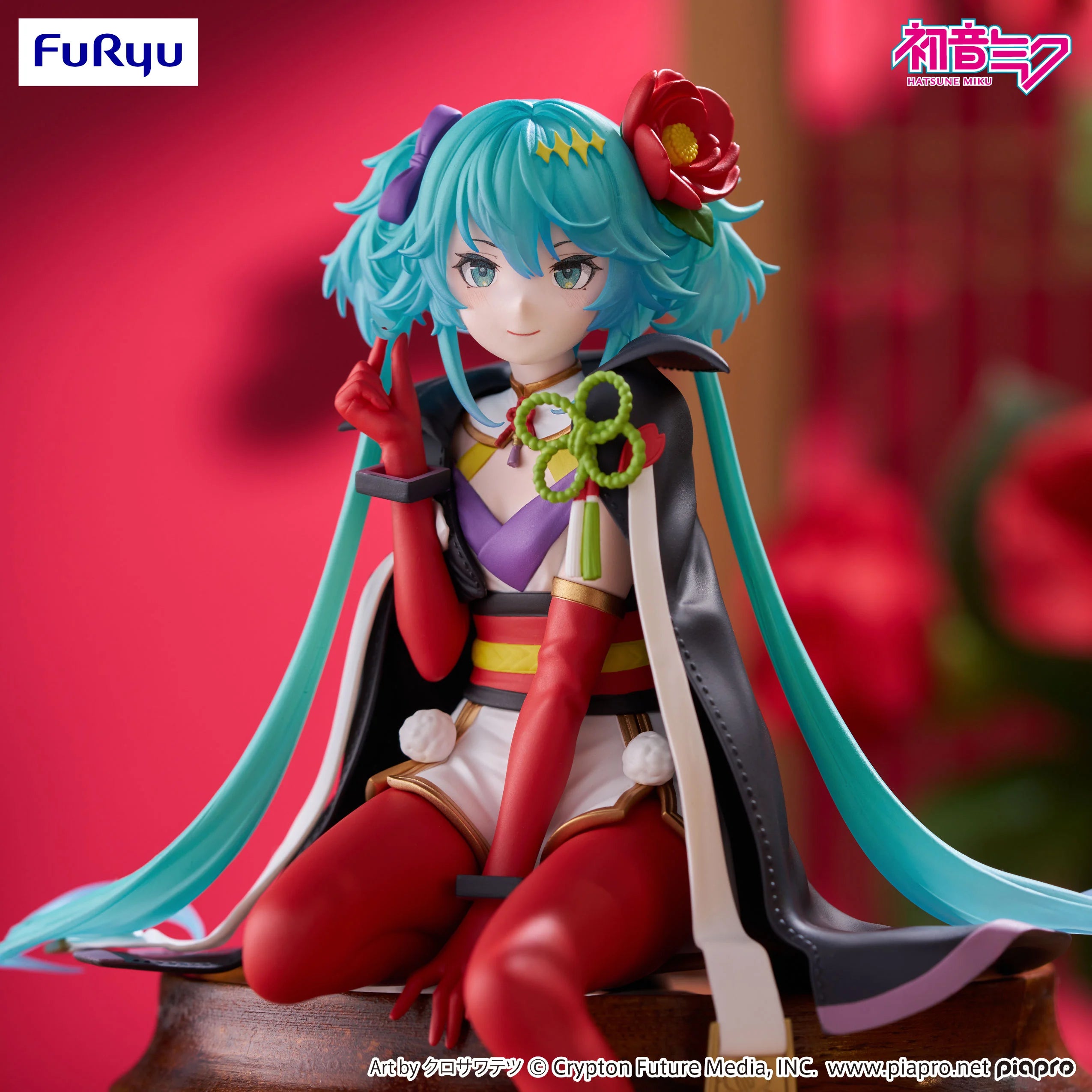 HATSUNE MIKU - Flower Fairy Camelia - Statue Noodle Stopper 15cm