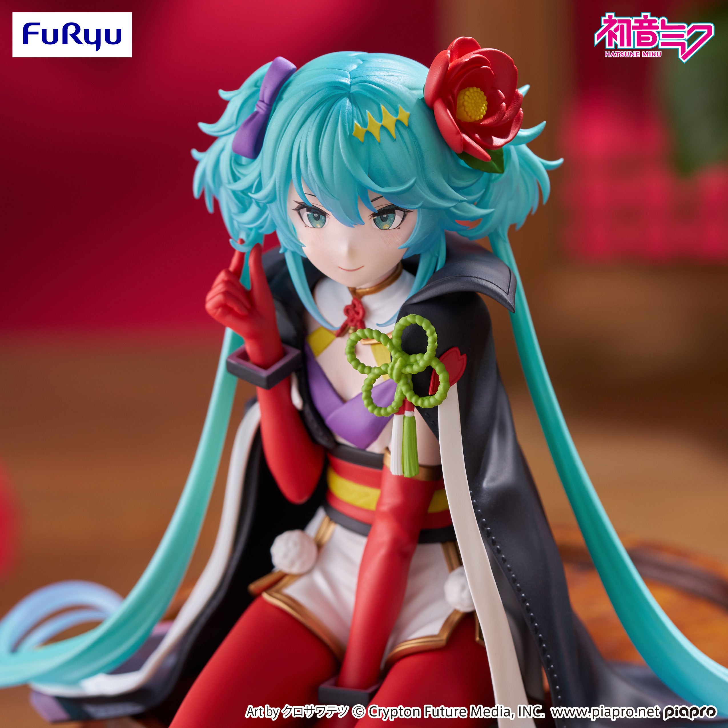 HATSUNE MIKU - Flower Fairy Camelia - Statue Noodle Stopper 15cm