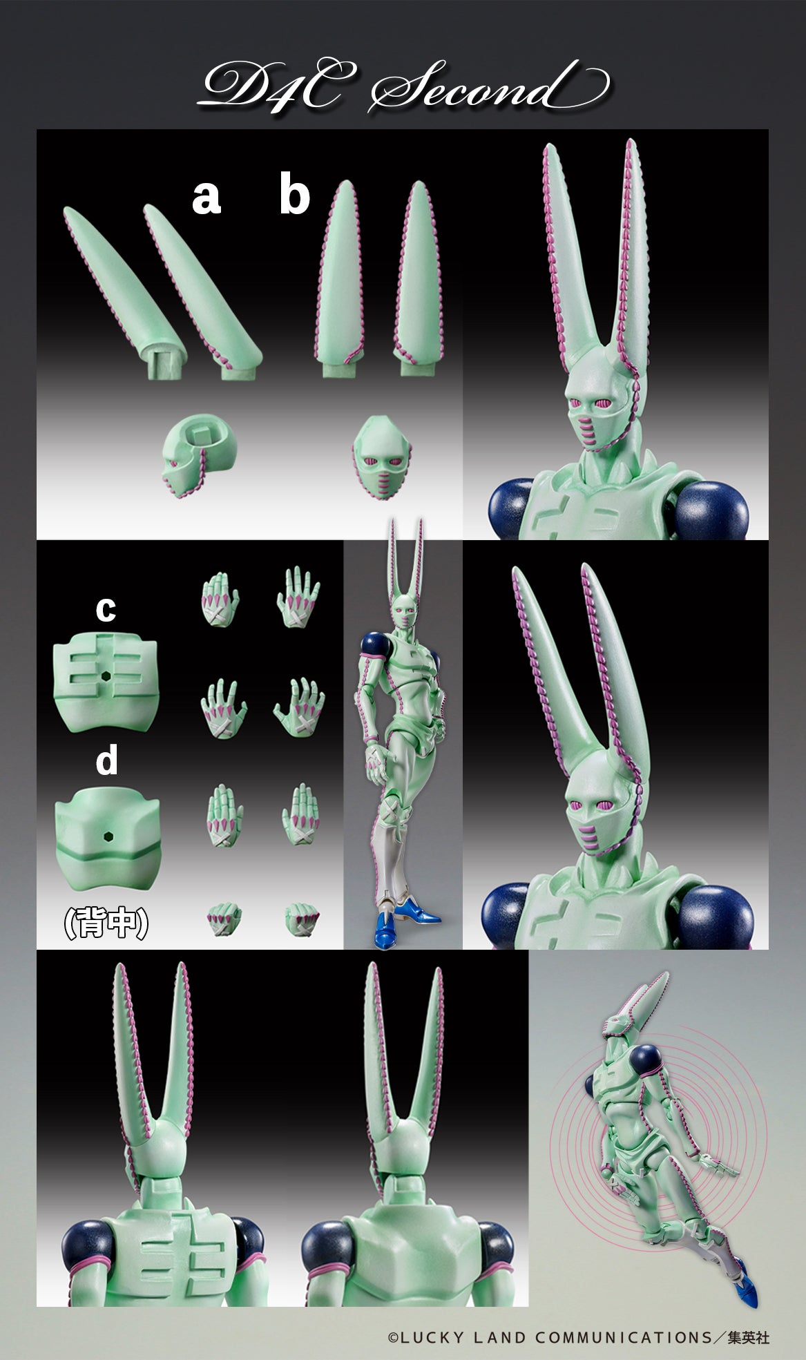 JOJO PART 7 - D4C Second - Figure Chozokado 20cm