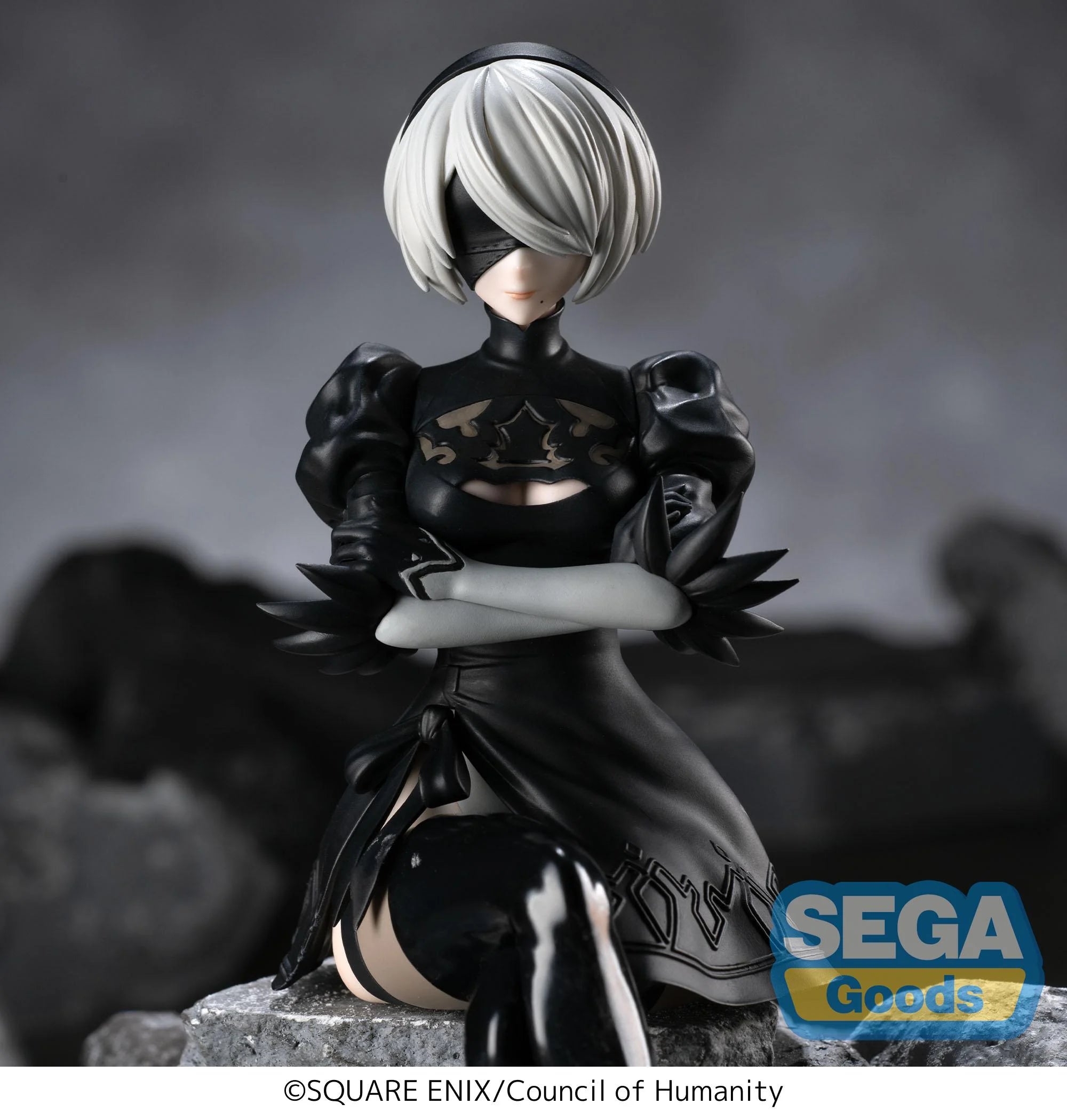 NIER AUTOMATA VER 1.1A - 2B - Statue PM Perching 13cm
