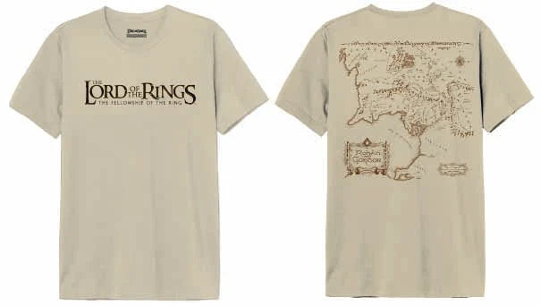 LORD OF THE RINGS - Gondor Map - T-Shirt Men (XL)