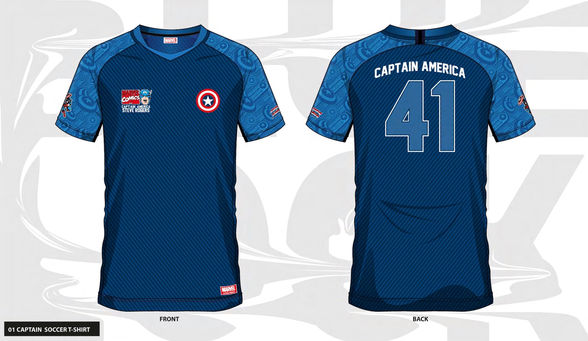 MARVEL - Captain America 41 - Soccer Jersey Men (S)