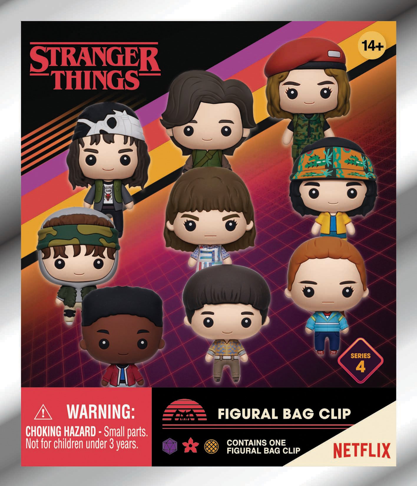 STRANGER THINGS - Series 4 - 3D Foam Bag Clip (Display 24 Pcs)
