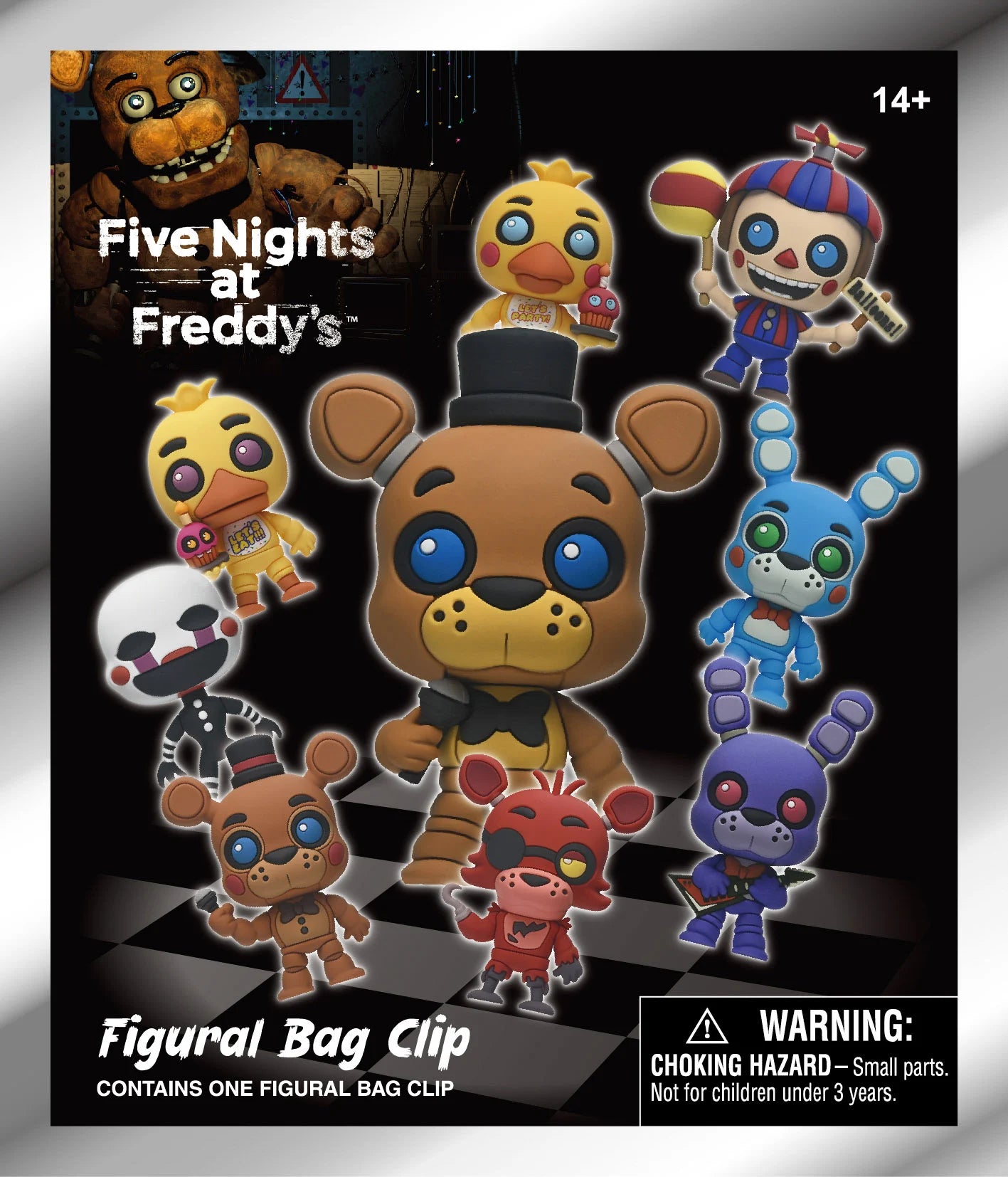 FIVE NIGHTS AT FREDDY'S - Series 1 - 3D Foam Bag Clip (Display 24 Pcs)
