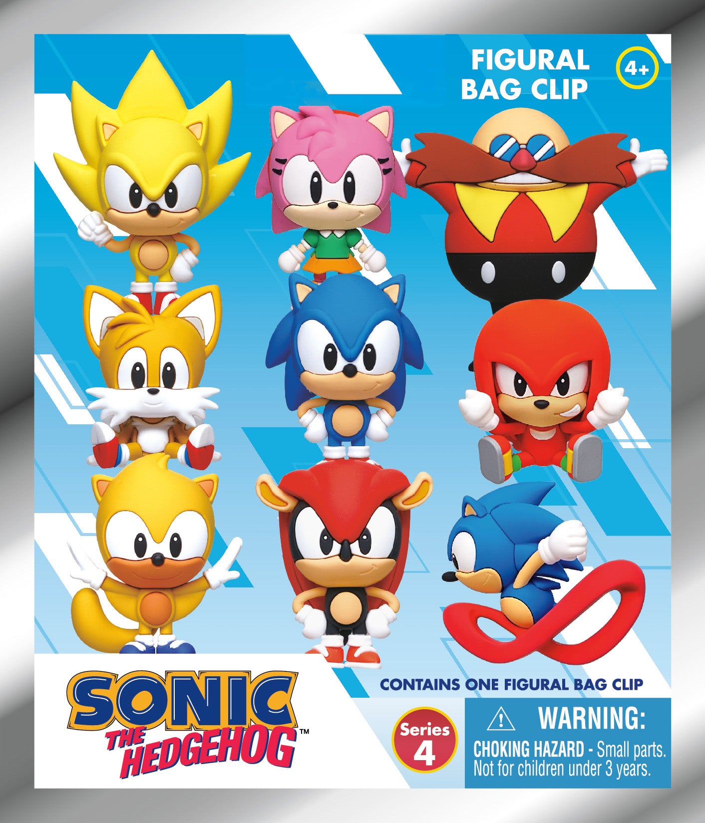 SONIC - Series 4 - 3D Foam Bag Clip (Display 24 Pcs)
