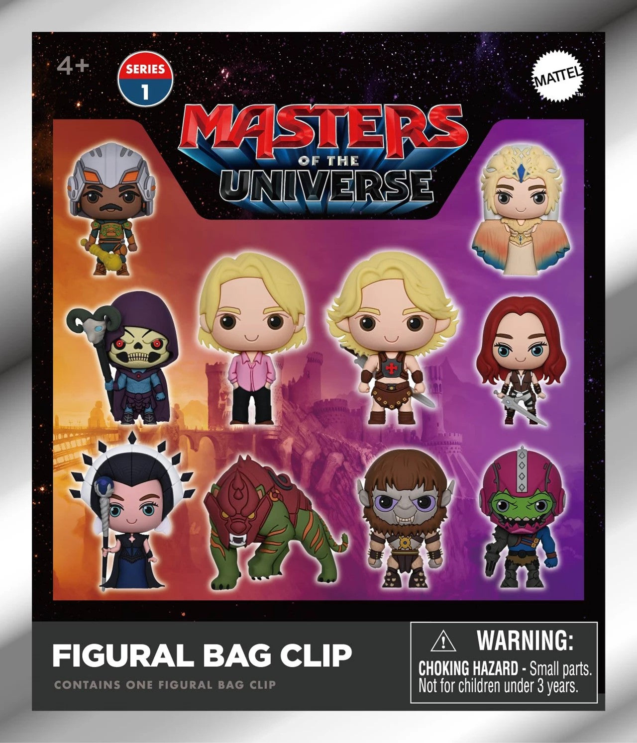 MASTERS OF UNIVERSE MOVIE -Series 1 -3D Foam Bag Clip (Display 24 Pcs)