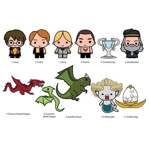 HARRY POTTER - Series 6 - 3D Foam Bag Clip (Display 24 Pcs)