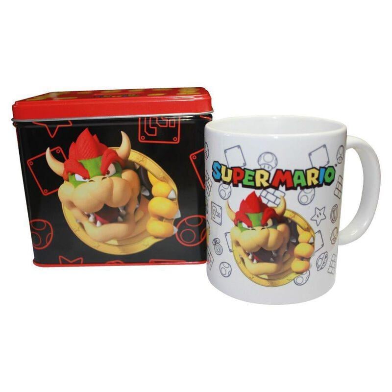 NINTENDO - BOWSER - Metal Bank 12 x 9 x 11cm + Mug