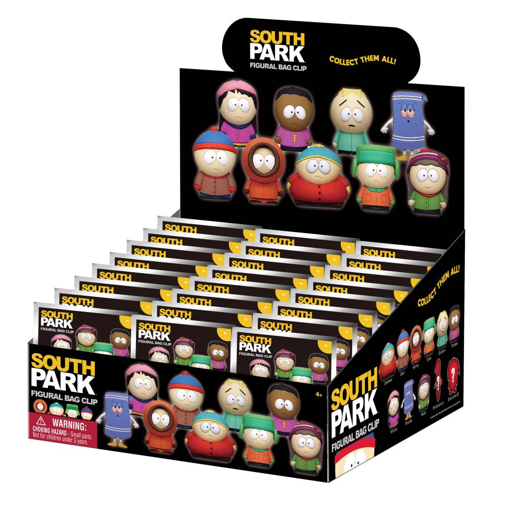 SOUTH PARK -  Series 1 - 3D Foam Bag Clip (Display 24 Pcs)