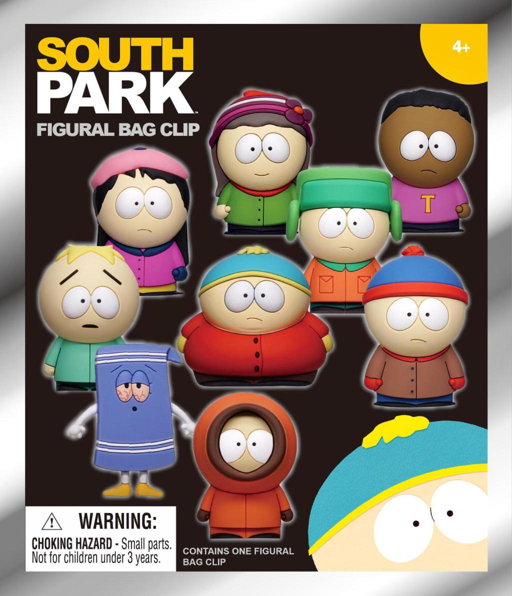 SOUTH PARK -  Series 1 - 3D Foam Bag Clip (Display 24 Pcs)