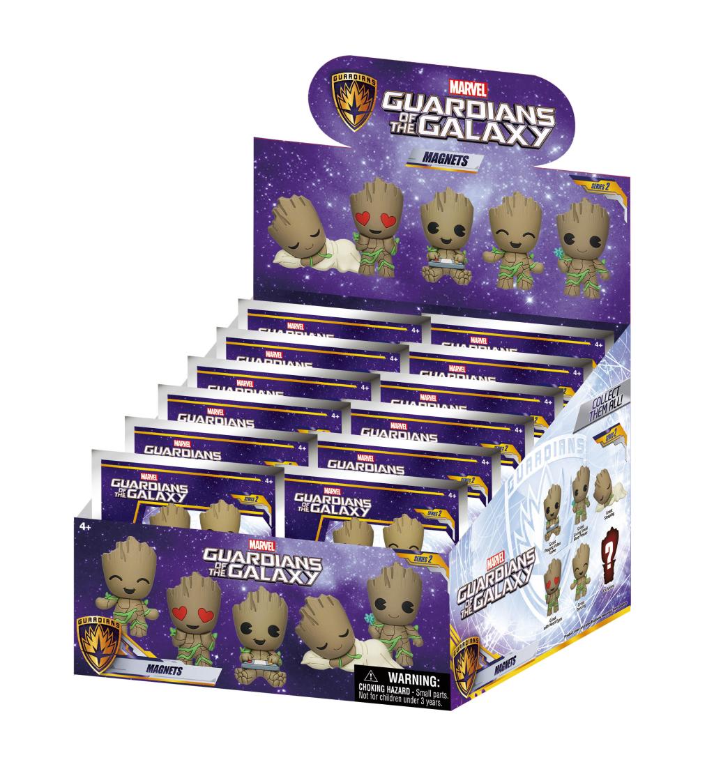 GROOT - Serie 2 - 3D Foam Magnets in blind bags (Display 12 Pcs)