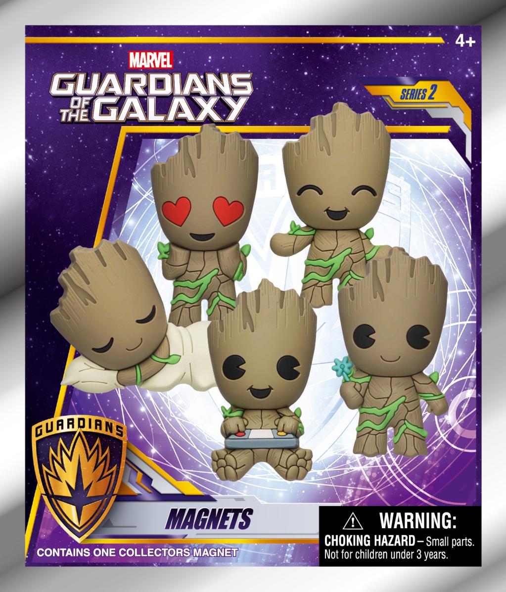 GROOT - Serie 2 - 3D Foam Magnets in blind bags (Display 12 Pcs)