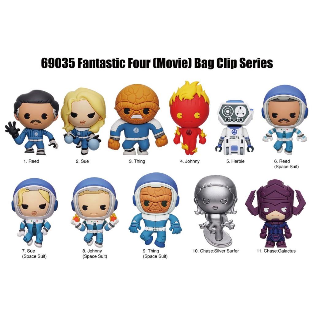 FANTASTIC FOUR - Movie - 3D Foam Bag Clip (Display 24 Pcs)