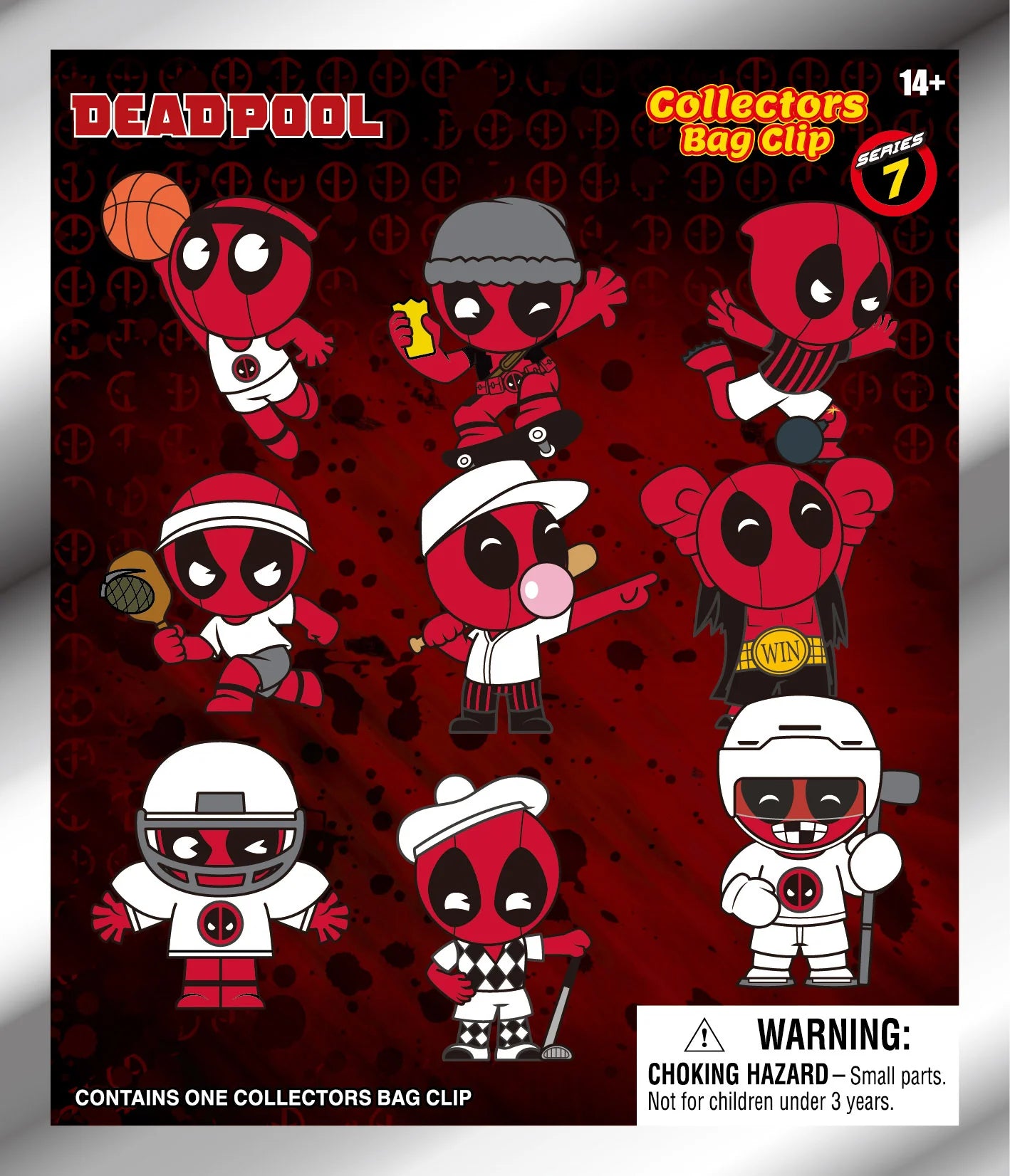 DEADPOOL - Series 7 - 3D Foam Bag Clip (Display 24 Pcs)