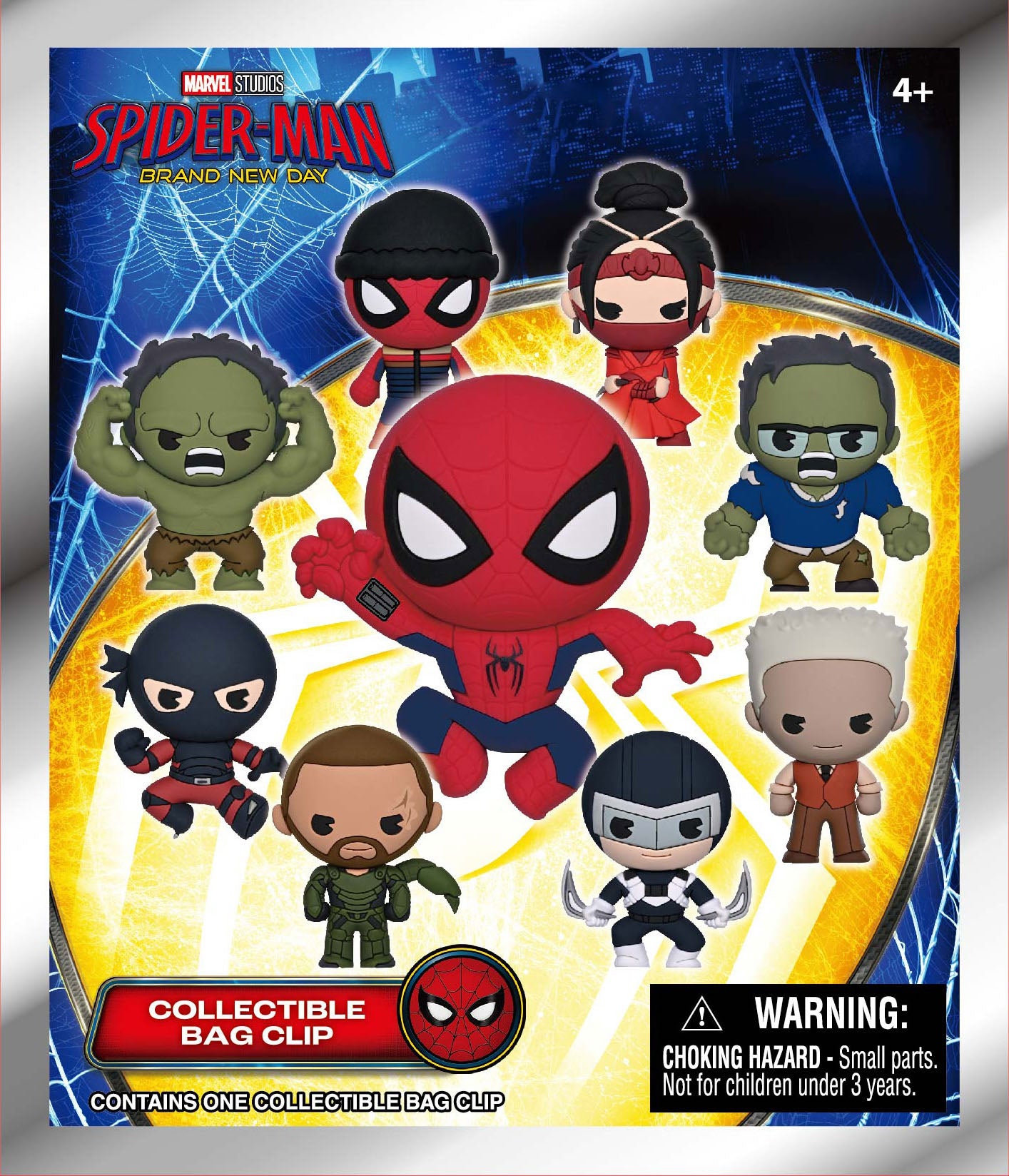 SPIDER-MAN BRAND NEW DAY -Series 2 - 3D Foam Bag Clip (Display 24 Pcs)