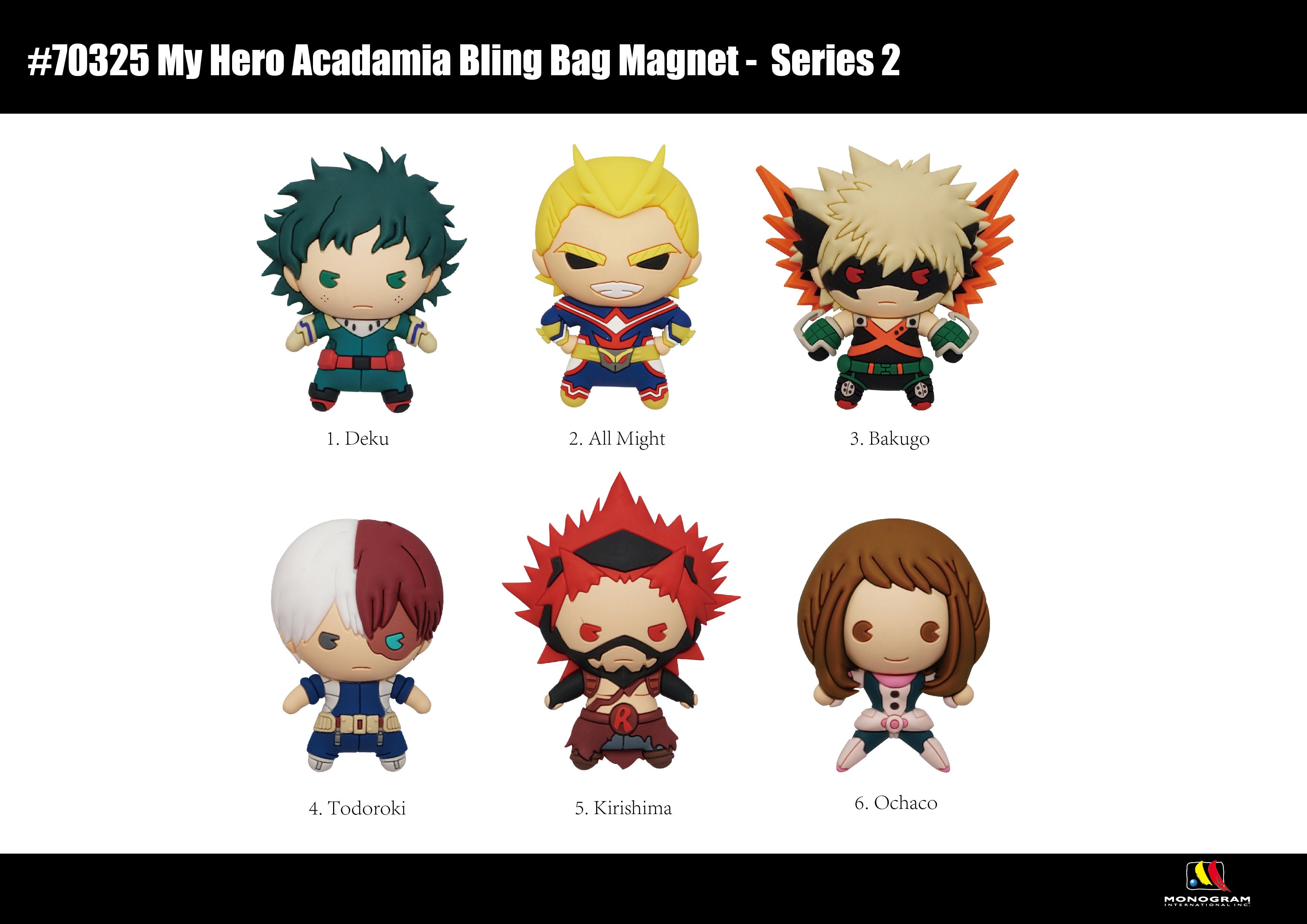 MHA - Series 2 - 3D Foam Magnets in blind bags (Display 12 Pcs)